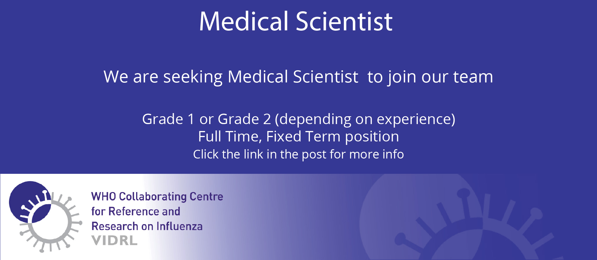 Position vacancy banner